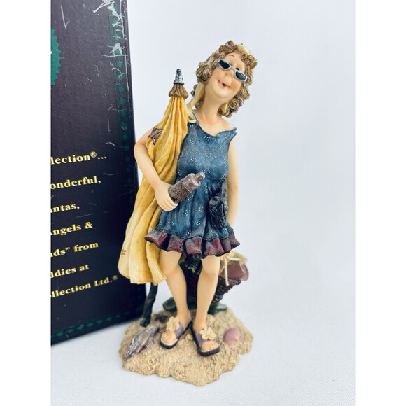 2001 Boyds Bears Folkstone Collection Edna B Sungoddess Life’s a Beach Figurine - Picture 2 of 10